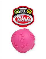 PET NOVA DOG LIFE STYLE 6 cm kamuolys su garsu, rausvas, mėtų aromatas