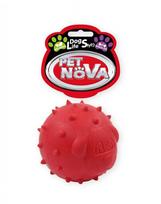 PET NOVA DOG LIFE STYLE Skanėstų kamuolys 6,5 cm, raudonas, mėtų aromato