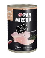 PAN MIĘSKO Kalakutas su triušiu drėgnas maistas katėms 400 g