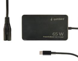 Cablexpert 65 W PowerDelivery GaN USB Type-C Fast Charger | NPA-AC-PDQC65-01|NPA-AC-PDQC65-01