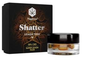Happease Lemon Tree Shatter – 58 % CBD ekstraktas, 1 g