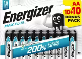 Baterijos - Energizer Max Plus AA LR6 20 vnt.