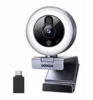 „Ugreen CM910“ 2K 30 FPS USB internetinė kamera su LED apšvietimu ir įmontuotu mikrofonu (65857)
