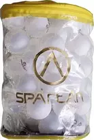 „Spartan“ stalo teniso (ping-pongo) treniruočių kamuoliukai, balti, 60 vnt.