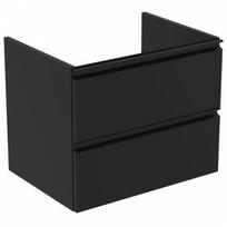 Ideal Standard Tesi pakabinama vonios spintelė 60 cm (600 x 440 x 490), du stalčiai, soft close uždarymas, matinė juoda
