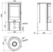 Plieninė krosnelė Invicta Neosen, 6kW (P948836)