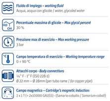 Magnetinis šildymo sistemos filtras 3/4" / 3/4" KVS 10,4 montavimas tiesiai