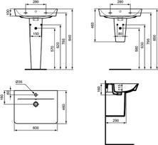 Praustuvo koja Ideal Standard Connect Air