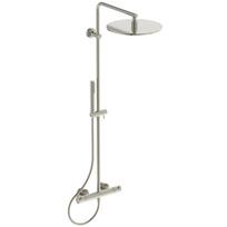 Ideal Standard T125 termostatinė dušo sistema su apvalia metaline 300 mm dušo galva, rankinis dušas "stick",Silver Storm