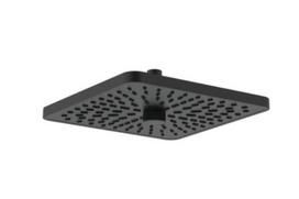 Idealrain Alu+ lietaus dušo galva 26x26 cm, 2 srovės funkcijos (SilkRain ir Rain),EasyClean.12 l/min,mat. Juoda