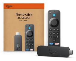 Amazon Fire TV Stick 4K Select—4K Ultra HD, Fire OS, Black