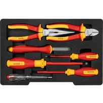 Bosch VDE įrankių rinkinys 1600A02NG3, 7 vnt., 1000V, DIN EN/IEC 60900, replės, atsuktuvai, peilis, detektorius