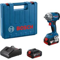 Bosch GDS 18V-350 atsuktuvas, 06019M5021, 18V, 2x4.0Ah, 350Nm, 0-2300 aps./min., 0-3400 min-1, 1/2"