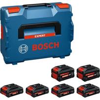 Bosch EXBA 1600A0373G, 18V, 4x4Ah+2x8Ah, Li-ion, įkroviklis, 4 akumuliatoriai, COOLPACK 2.0