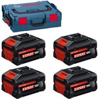Bosch EXBA 18V-55 komplektas 1600A0373H, 4x18V, 5.5Ah, Li-ion, 5500mAh, COOLPACK 2.0, LED indikatorius
