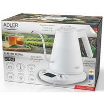 Adler Kettle AD 1349w, 1100 W, 1 L, Nerūdijantis plienas, 360° sukamo pagrindą, LED ekranas, Temperatūros kontrolė