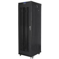 Lanberg serverių spinta FF01-6624-23BL, 42U, 600x800x2097mm, 800kg, IP20, 4 ventiliatoriai 230V, LCD, juoda