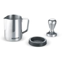 Severin ZB 5996, barista rinkinys, 51mm, 800g, sidabrinis, pieno putojimo ąsotis, tamperis, silikoninis kilimėlis