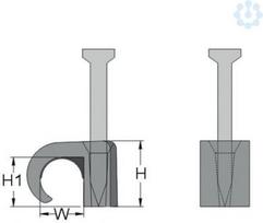 Cable clip clear Ø 2-3mm 262200 | 4011923501075
