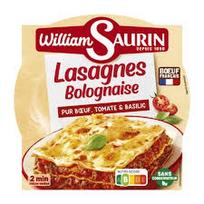 WILLIAM SAURIN Lazanija Bolonijos padaže su jautiena, pomidorais ir bazilikais 300g