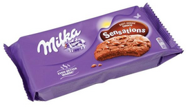 MILKA pojūčiai Sausainiai Šokoladas minkštas cepumi viduje 156g