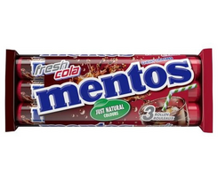 MENTOS Šviežios kolos dražės (3) 112.5g