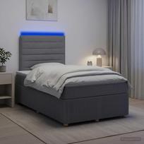 LED lovos čiužinys su LED apšvietimu Šviesiai pilka Audinys