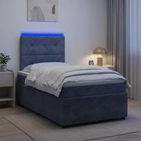 LED lovos čiužinys su LED apšvietimu Tamsiai pilka 120 x 190 cm