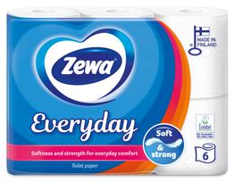 ZEWA Everyday 3 sluoksnių tualetinis popierius 6 ritinėliai