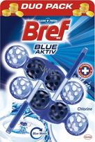 Bref Blue Chlorine tualeto dubenėlio nuplovimo blokas su chloru 2x50g