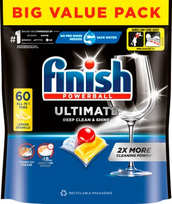 FINISH Ultimate All in 1 Lemon indų plovimo kapsulės 60vnt