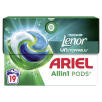 ARIEL Touch Of Lenor universalios skalbinių kapsulės 19vnt