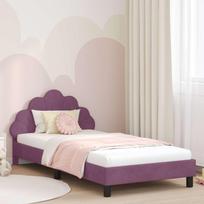 Vaikiška lovos konstrukcija su galvūgaliu Violetinė 90 x 200 cm