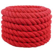 Medvilninė virvė 30 mm 25 m Raudona 100% Medvilnė