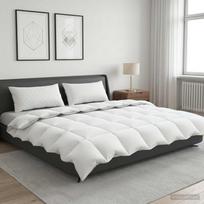 Antklodė FULDA 240 x 260 cm Žiema 300 GSM 90% žąsų pūkai Balta