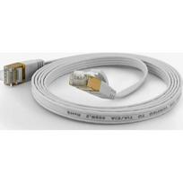 Wantec Wantec flates CAT6A FTP Patch Cable - 0,2 m - Cat6a - F/UTP (FTP) - RJ- 45 - RJ- 45 - white (7002) | 7002 | 4250367770023