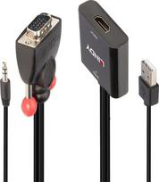 System przekazu sygnału AV Lindy Adap VGA&Audio to HDMI Konverter | 38284 | 4002888382847