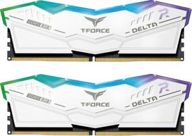 TEAM GROUP T-Force Delta RGB White 2x32GB DDR5 6000MHz DIMM FF4D564G6000HC38ADC01