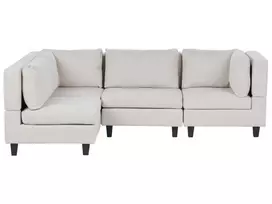 4 vietų modulinė sofa UNSTAD Dešininė Šviesiai smėlio spalvos