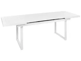 Išskleidžiamas sodo stalas VALCANETTO 180/240 cm 90 cm metalinis baltas
