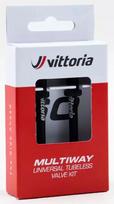 Bekamerinis ventilis Vittoria Multiway alloy black 80mm 2vnt.