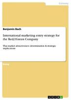 International marketing entry strategy for the Red//Green Company: Thai market attractiveness determination & strategic implications
