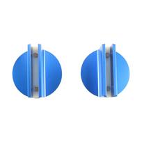 NEW 2Pcs Large Slotted Universal Magnetic Jack Pad Weld Frame Rail Adapter