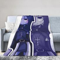 Sprunki Fan Art Flannel Blanket Winter  Warm Soft Throw Blanket for Boy Girl Home Decor Funny Bedspread Sofa Bed Cover 30x40in