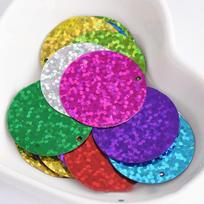 10g Large Round  Sequins 30mm PVC Flat  Sequins Paillettes DIY Sewing Sequins For Wedding Craft Cloth Material
