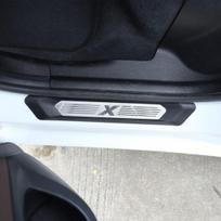 Plieninė vidinė galinių automobilio durų slenksčio apsauginė apdailos dangtelis BMW X3 G01 2018- gray