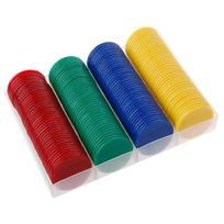 160 vnt./rinkinys Plastikiniai pokerio žetonai 38 mm Mokomieji skaičiavimo žetonai Diskai Žetonai Skaičiavimo diskai Žymekliai Madžongui Pokerio žaidimo žetonai Reikmenys įvairiaspalvis