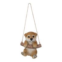 Ubia Akita Dog Hanging Ornament, 11.3 x 8.6 x 14 cm, Doll Figurine, Animal Ornament, Garden Decor, Dog, H20026