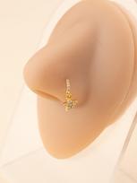 Body Piercing Jewelry Nose Pentagram Crystal Fashion Pendant Nose Ring