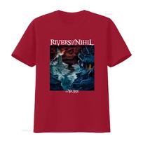 RIVERS OF NIHIL The Work T Shirt for Men Ice Fantasy Design Unique Print vintage Washed Soft Stretched Versatile 4XL black
